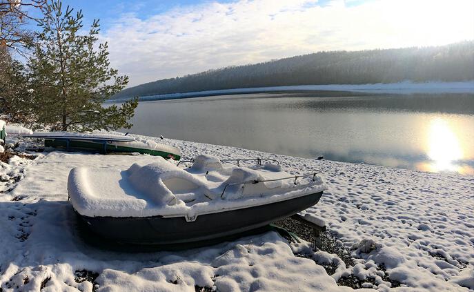 Winter an der Talsperre Zeulenroda
