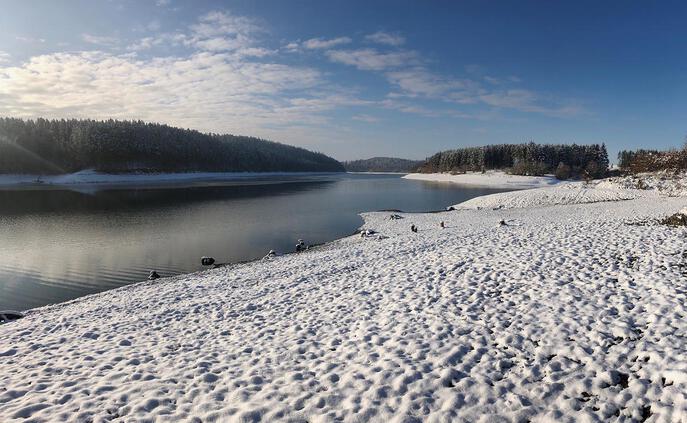 Winter an der Talsperre Zeulenroda