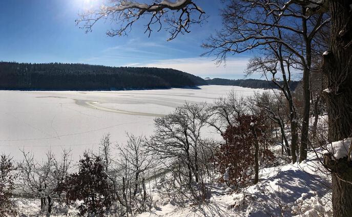 Winter an der Talsperre Zeulenroda