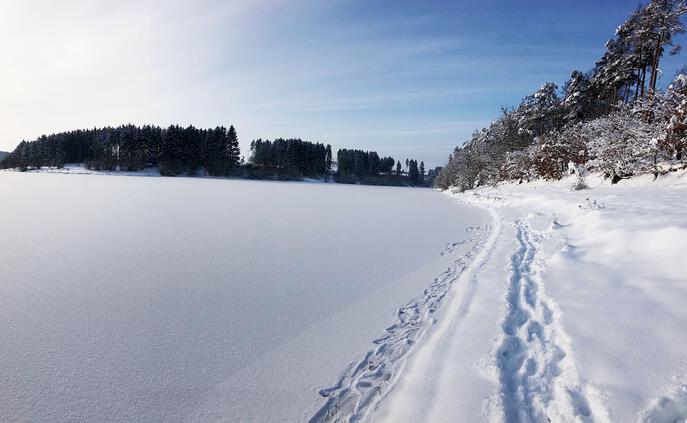Winter an der Talsperre Zeulenroda