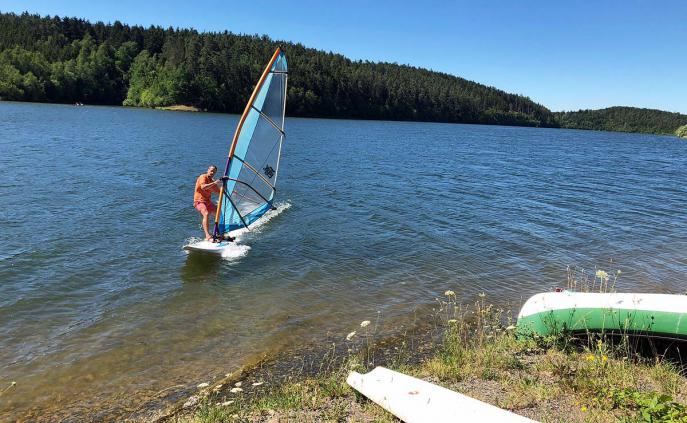 Segeln auf der Talsperre Zeulenroda